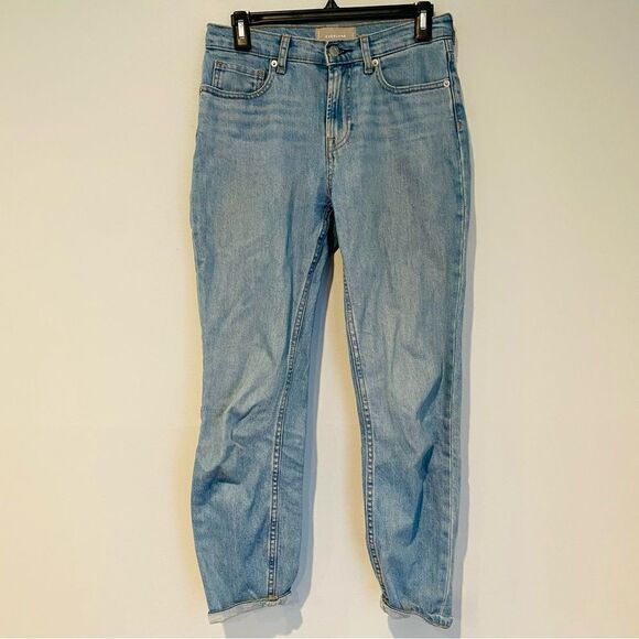 Everlane Light Wash Straight Leg Jeans Size 26 Ankle - Picture 1 of 4